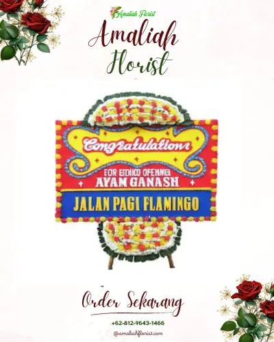 Bunga Papan Congratulation di Gunungparang